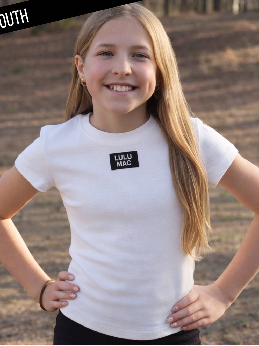 Lulu Mac Kids White Baby Doll Top